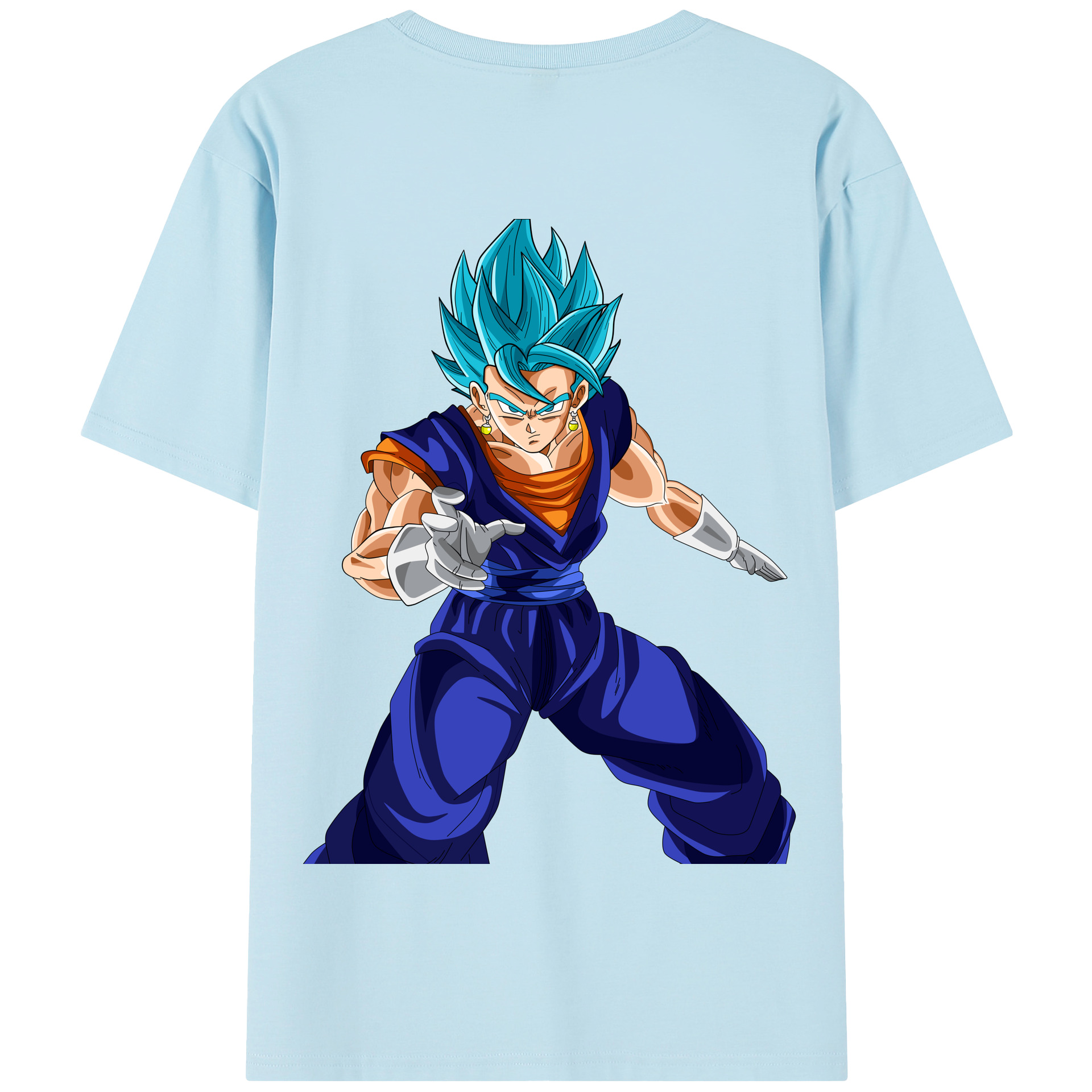（画像用） ドラゴンボール ベジット DRAGON BALL Vegetto 綿100％半袖Tシャツ（背面プリント）